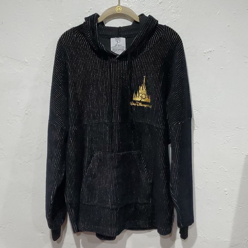 Disney 50th Anniversary Luxe Spirit Jersey in Black and Gold Size M